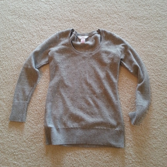 Candie's Sweaters - Candies gray sweater with sparkle. Size large.